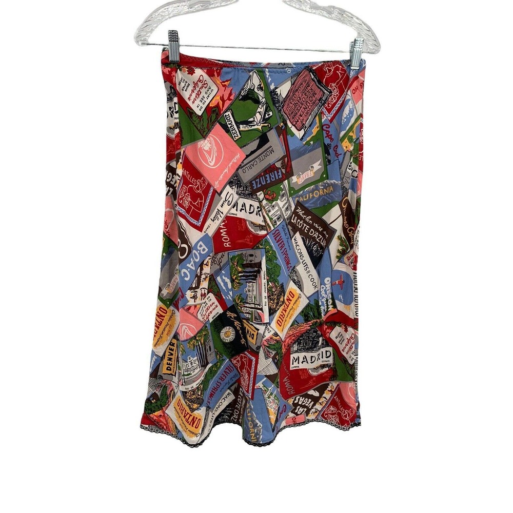 90s vintage gap 100% silk skirt